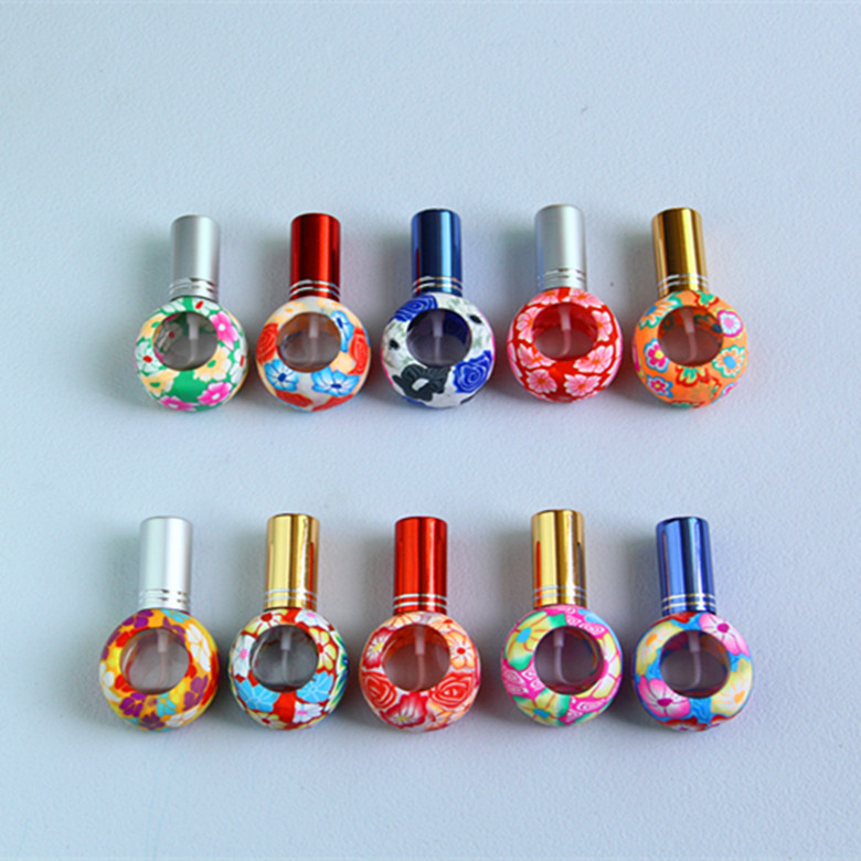 Perfume X - Botella vacía de vidrio redondo y