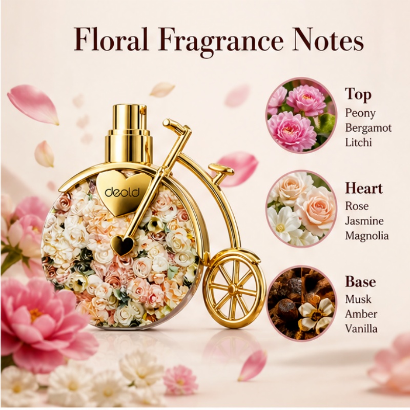 Perfume femenino con diseño fl - Perfume High Fragrance reseña y precio