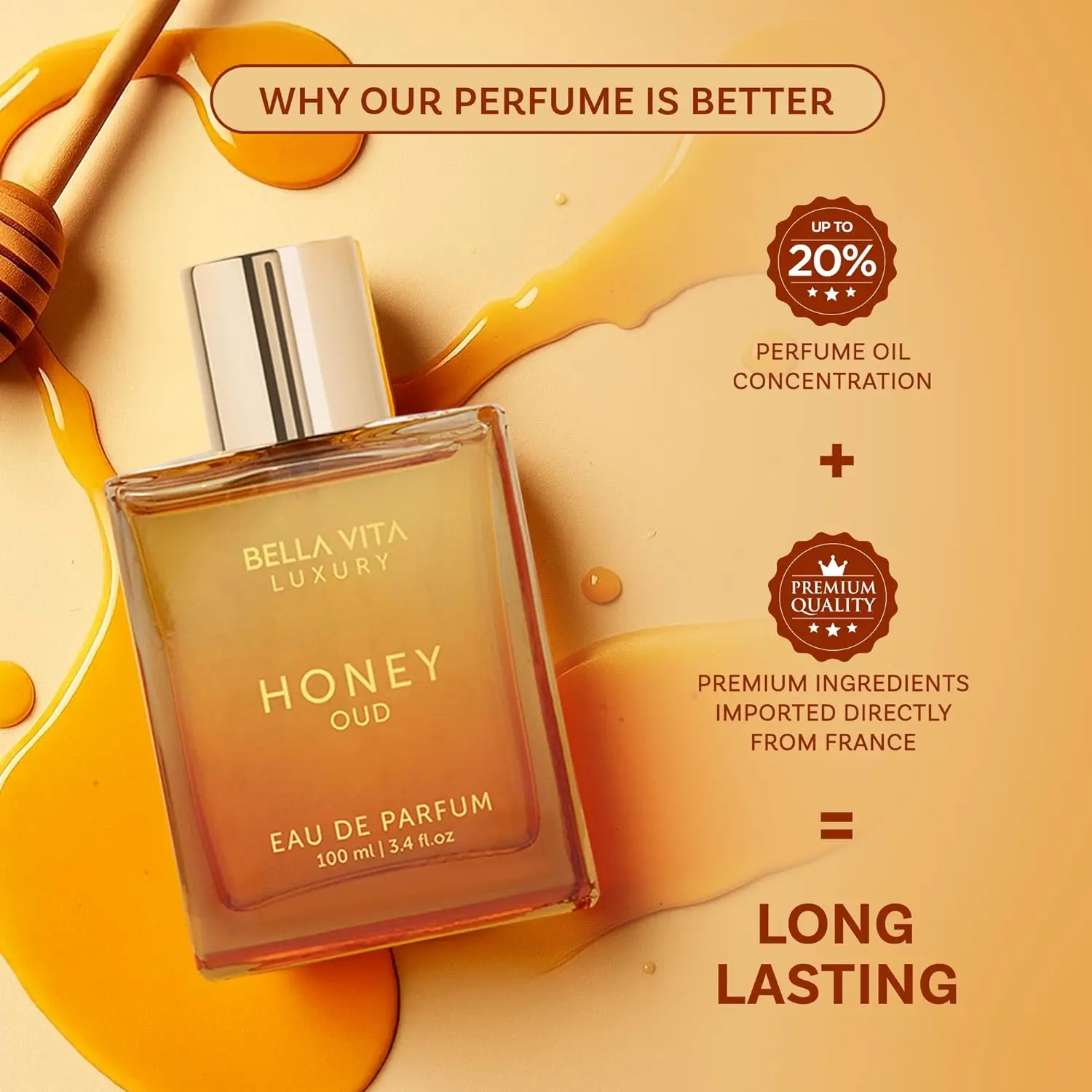 BellaVita lujo Honey Oud EDP 3 - Perfume Fragrance Families reseña y precio