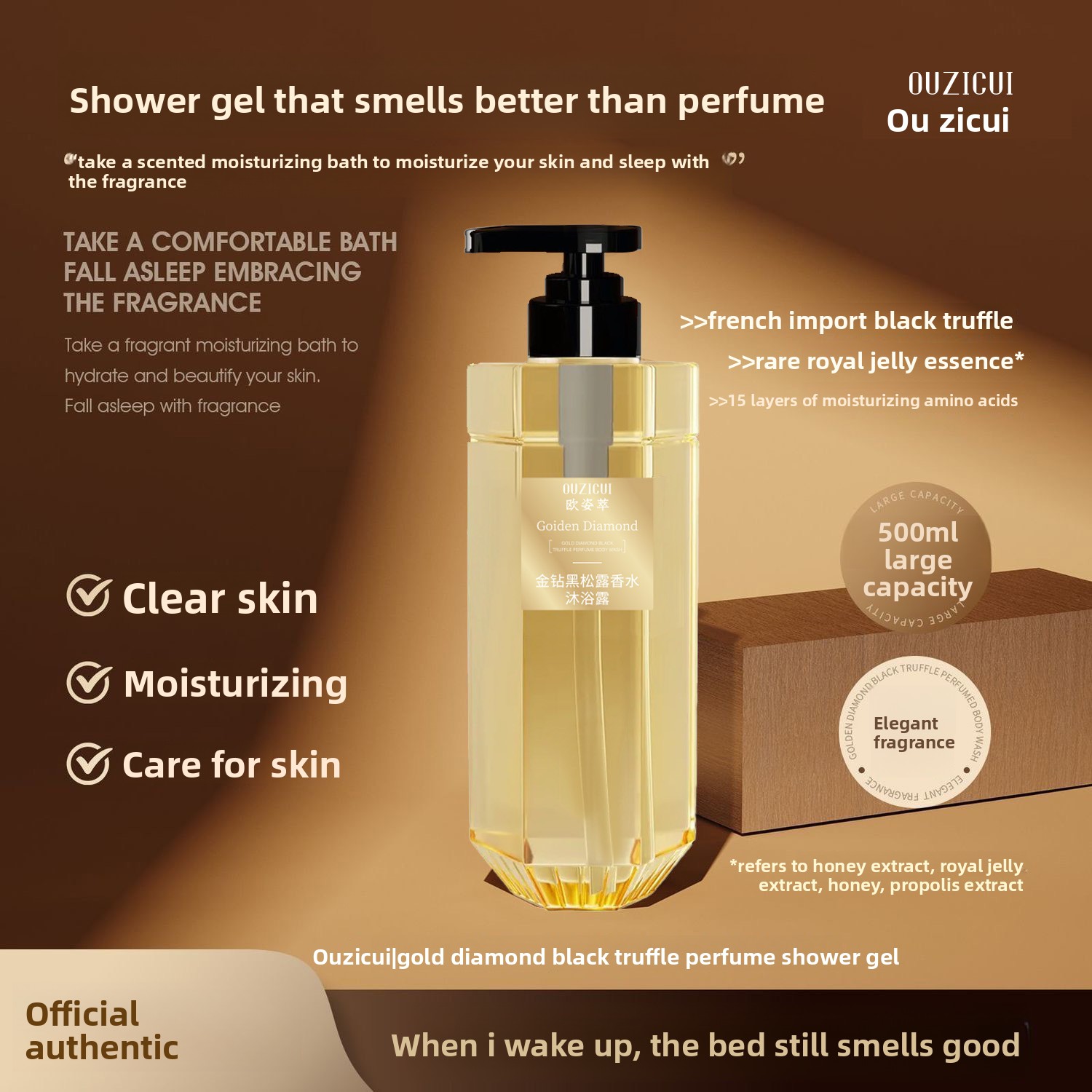 Gel de ducha Golden Diamond Bl - Perfume Fragrance Moisturizer reseña y precio