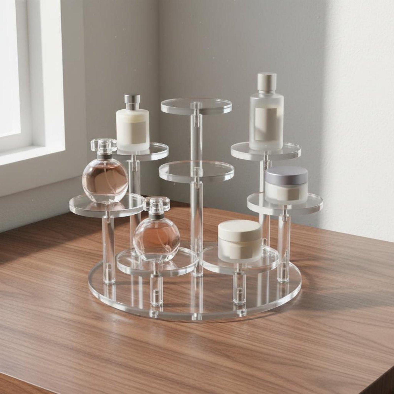 Expositor de Múltiples Niveles - Perfume X reseña y precio